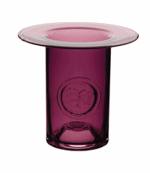 DARTINGTON CRYSTAL FLOWER BOTTLES PANSY VASE